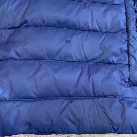 Land's End Beautiful Blue Quilted Puffer Down Jacket Size 1X - Picture 3 of 12